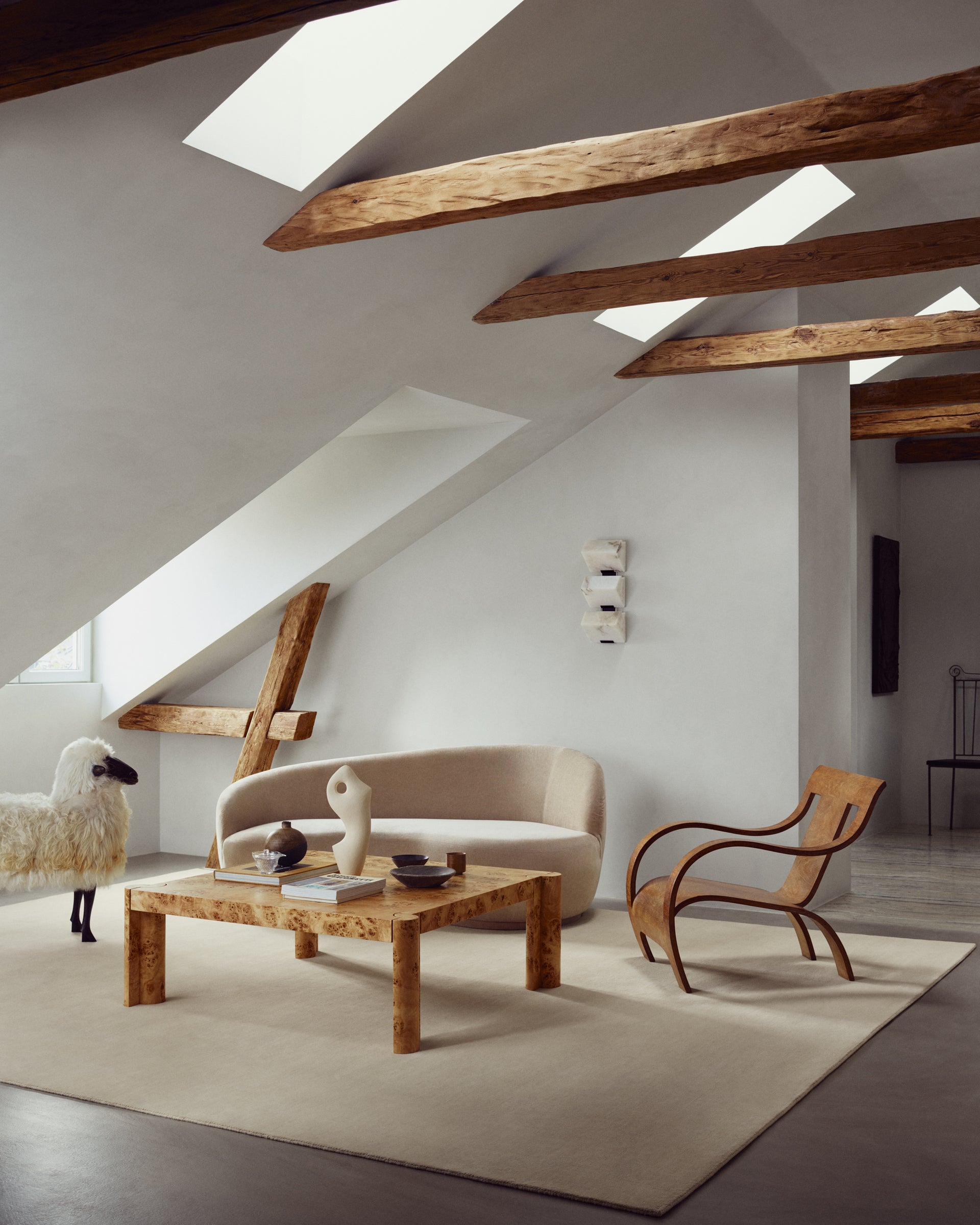 Hand Tufted Plush Dusty White Rug 100% New Zealand Wool