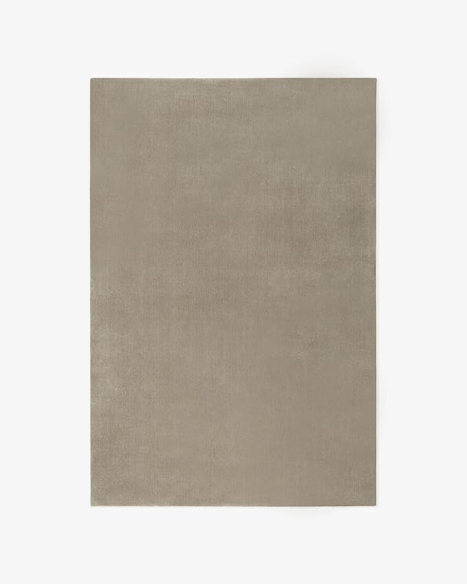 Hand Tufted Plush Warm Grey Rug 100% New Zealand Wool