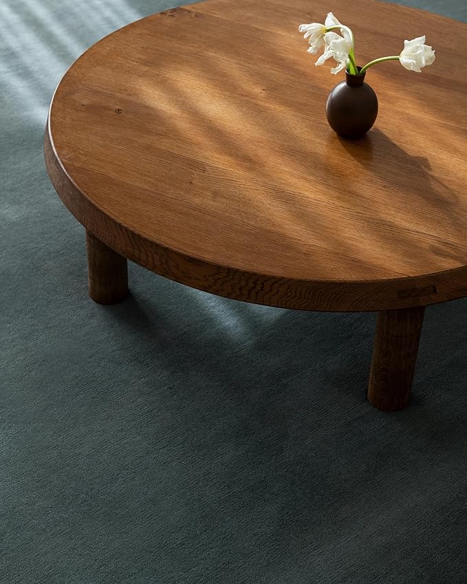 Hand Tufted Plush Pale Green Rug 100% New Zealand Wool