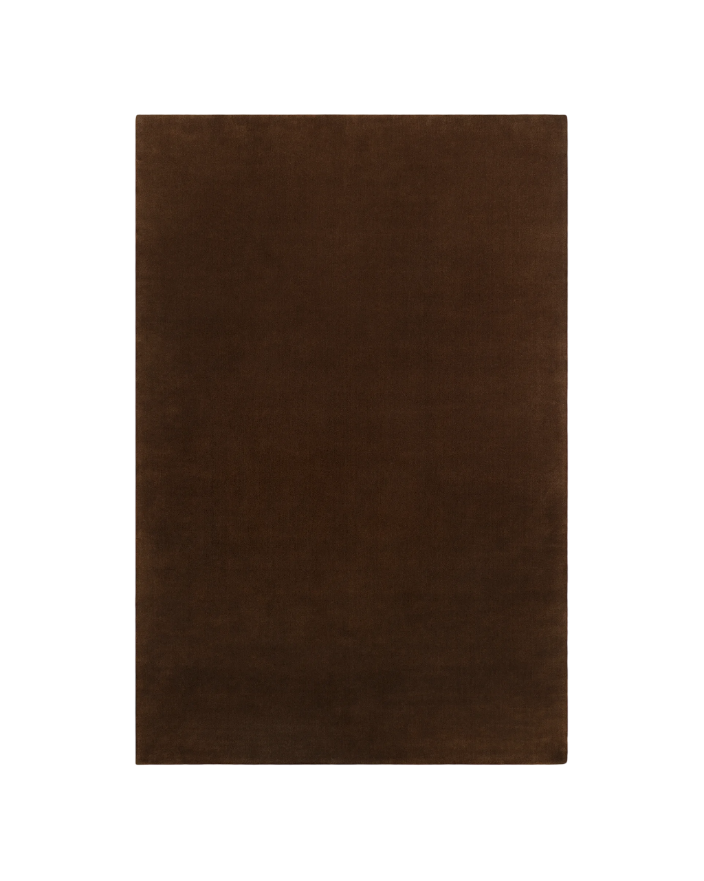 Hand Tufted Plush Walnut Brown Rug 100% New Zealand Wool