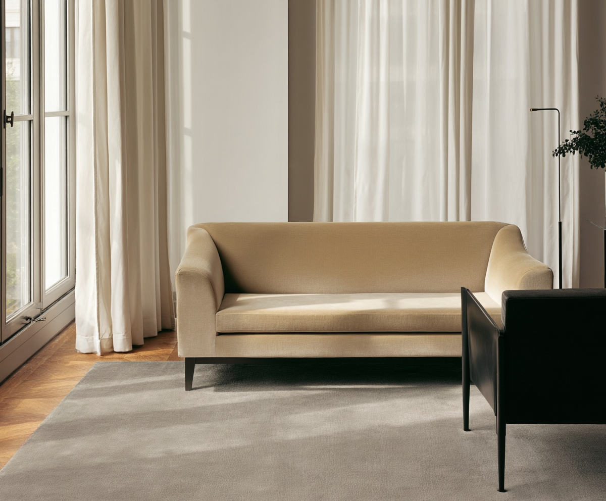 Hand Tufted Plush Warm Grey Rug 100% New Zealand Wool